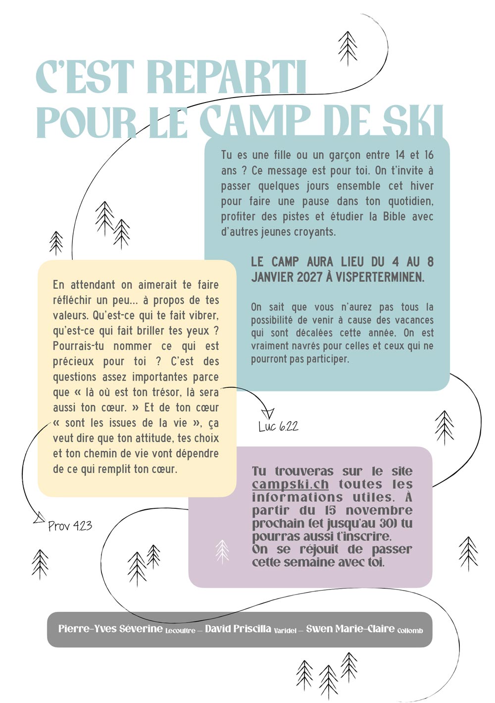 Invitation au Camp de ski 2027